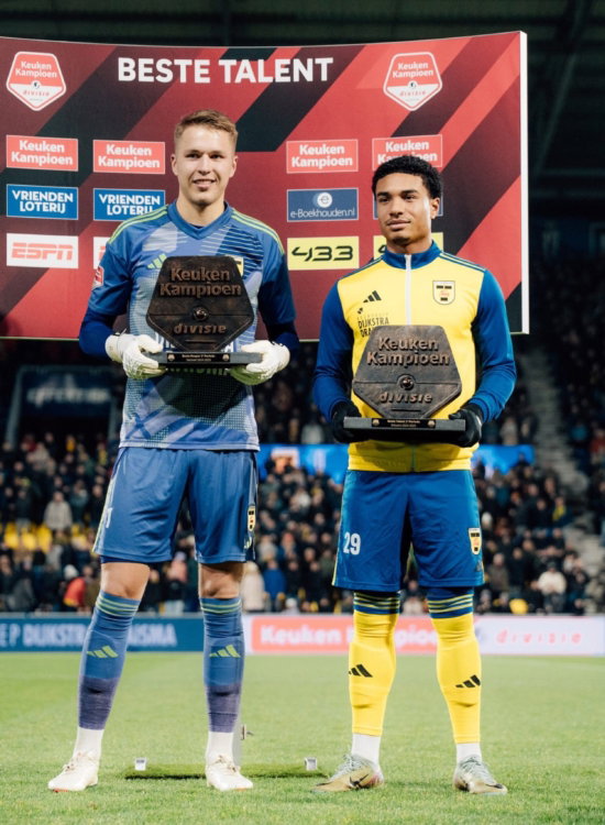Beste talent prijsuitreiking in het stadion