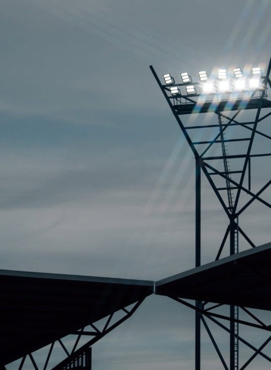 Lichtmast van het Kooi Stadion