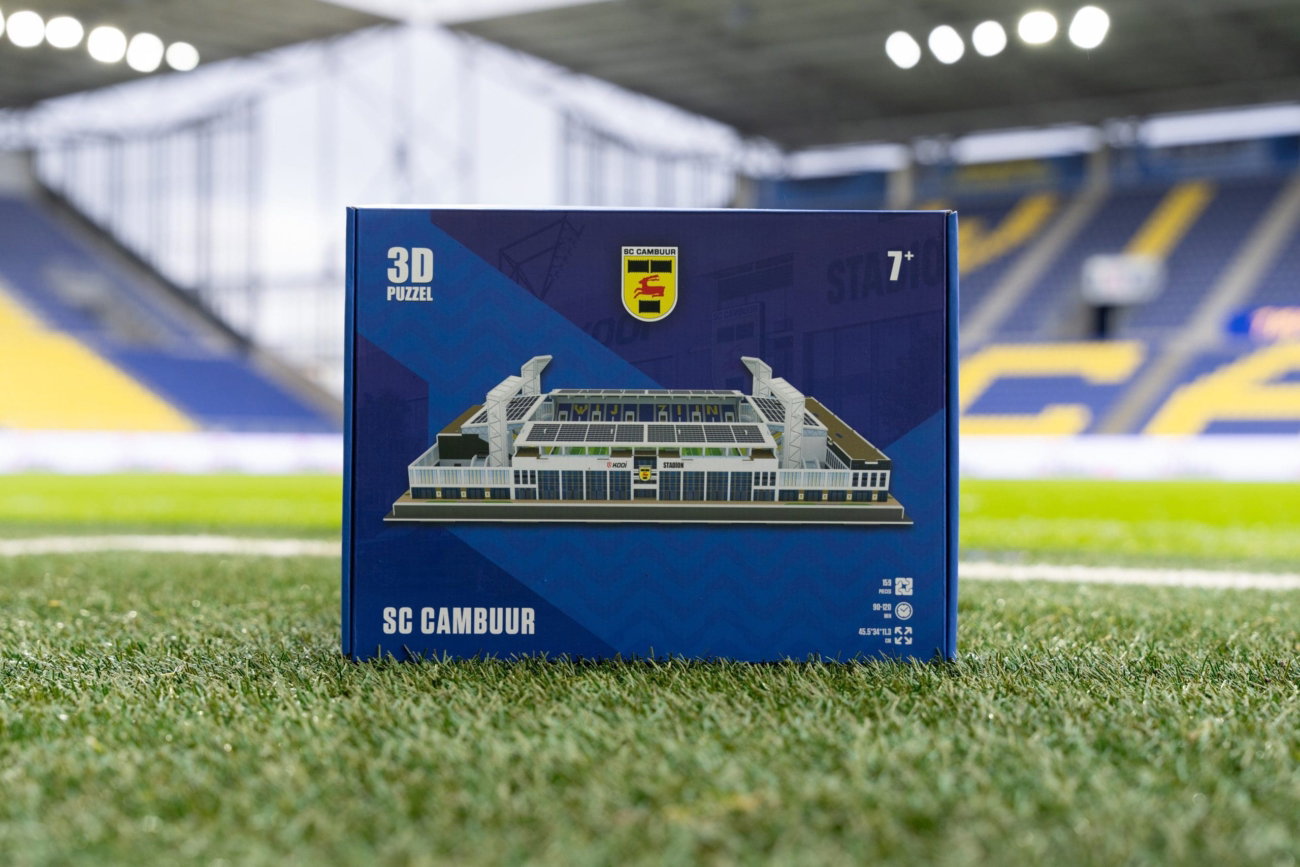 Voor onder de kerstboom: 2D en 3D puzzel van het Kooi Stadion