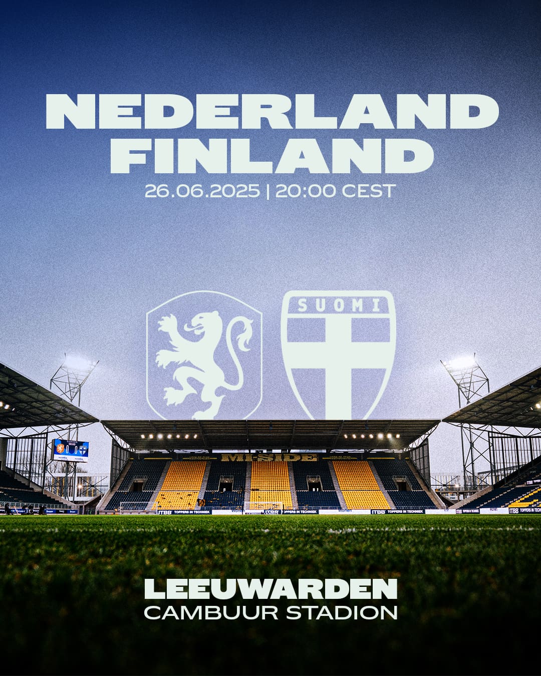 Uitzwaaiwedstrijd Oranje Leeuwinnen naar Kooi Stadion