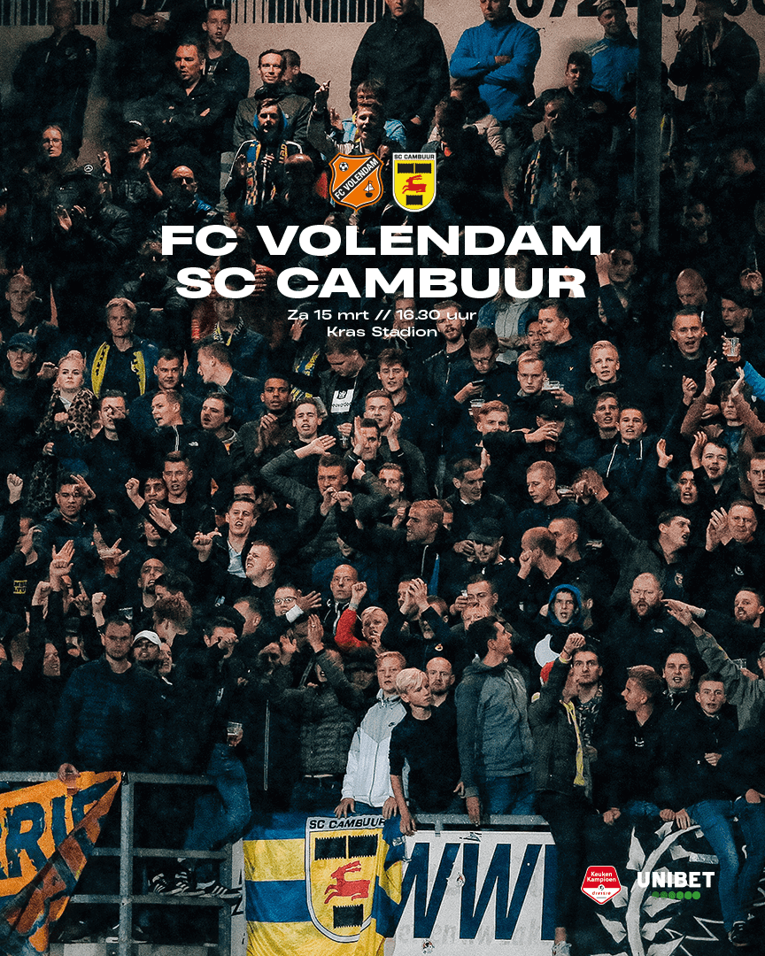 MATCHDAY: FC Volendam – SC Cambuur