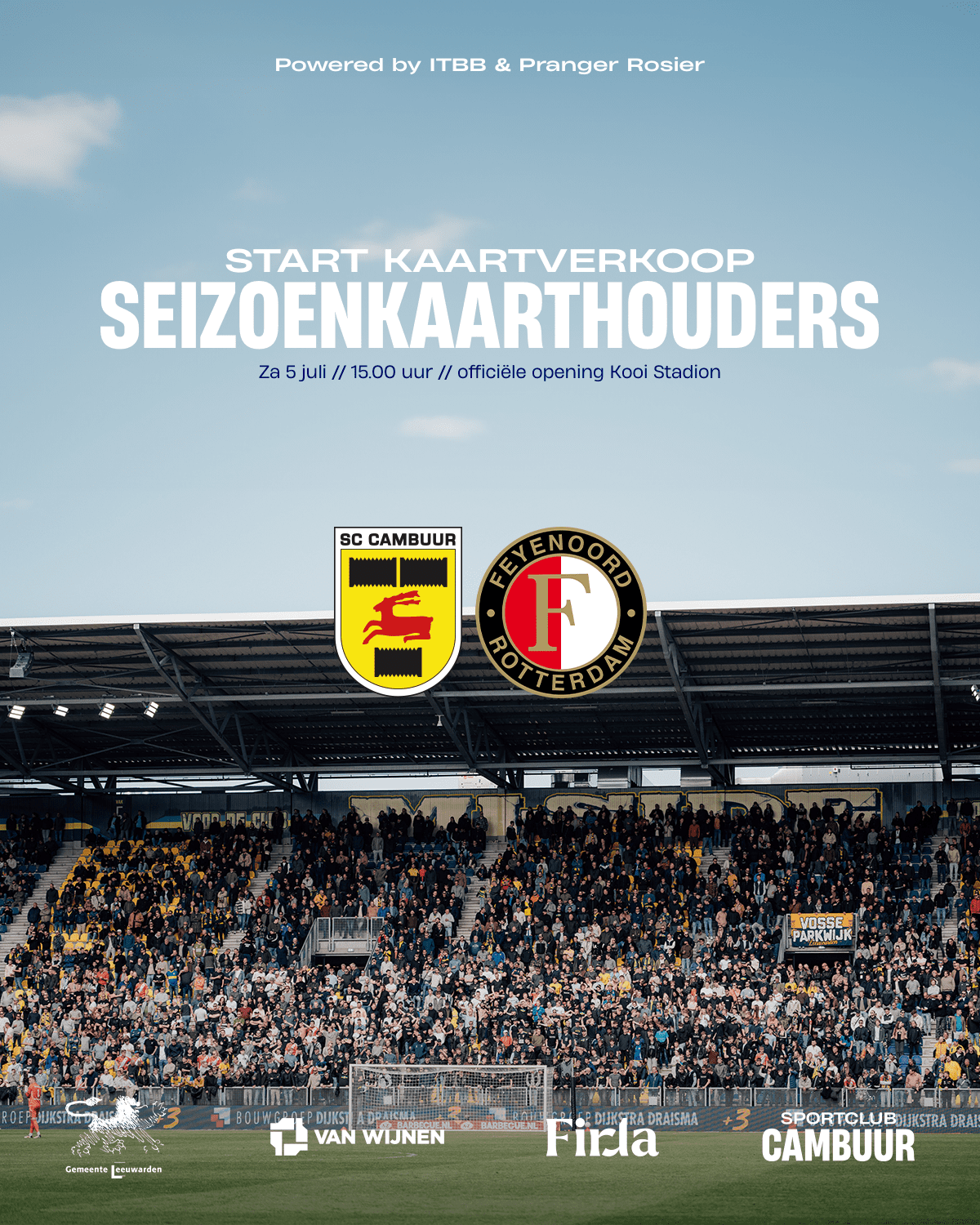 Koop nu je eigen stoel terug voor SC Cambuur – Feyenoord