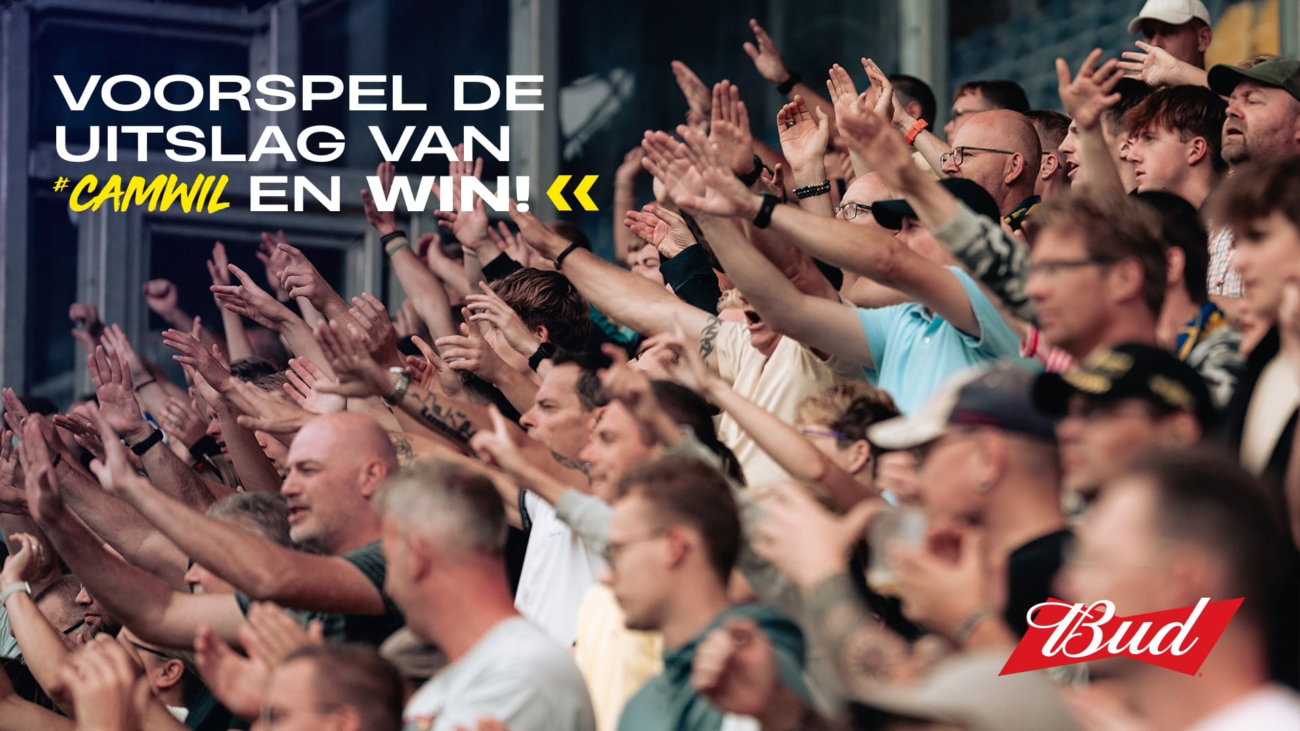 Voorspel de uitslag van SC Cambuur – Willem II en win een Bud-prijzenpakket