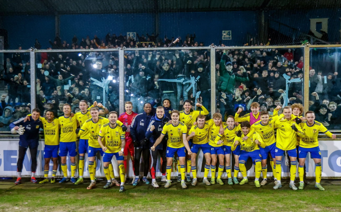 Teamfoto voor het uitvak