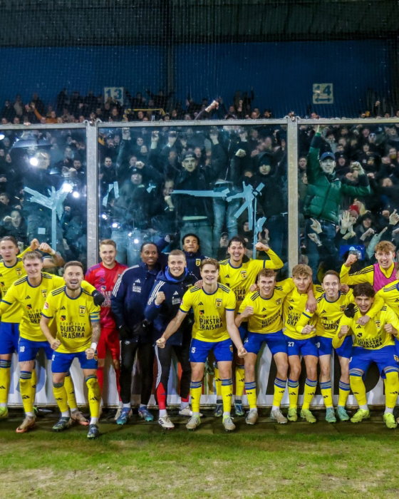 Teamfoto voor het uitvak