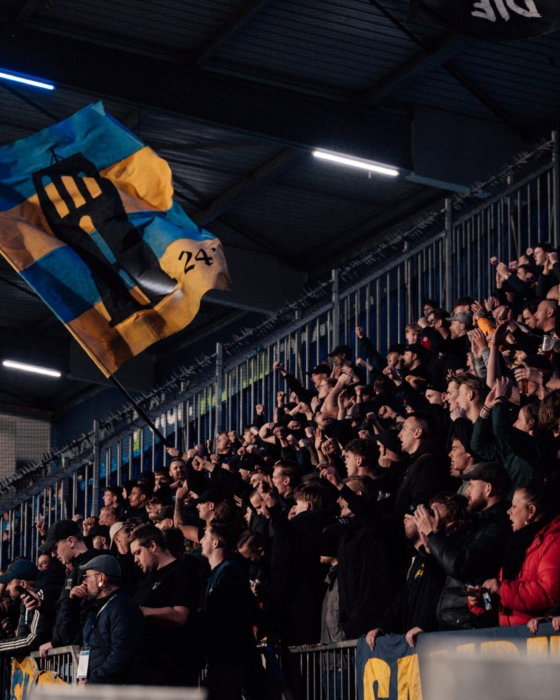 Vlag op een volle tribune