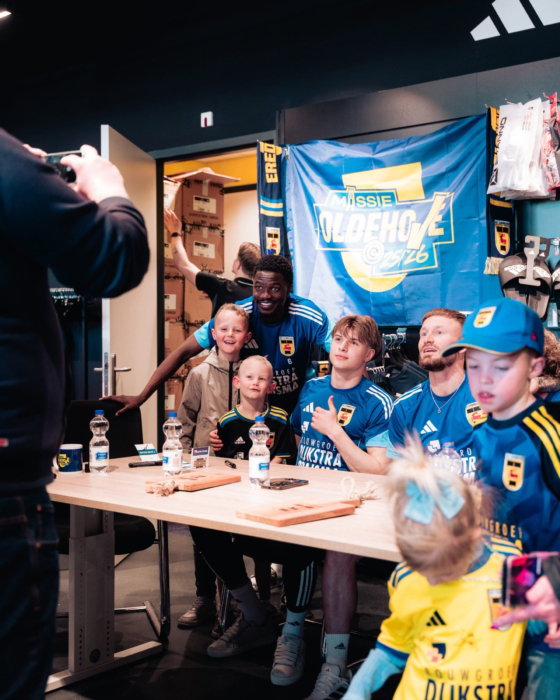 Persconferentie in het stadion