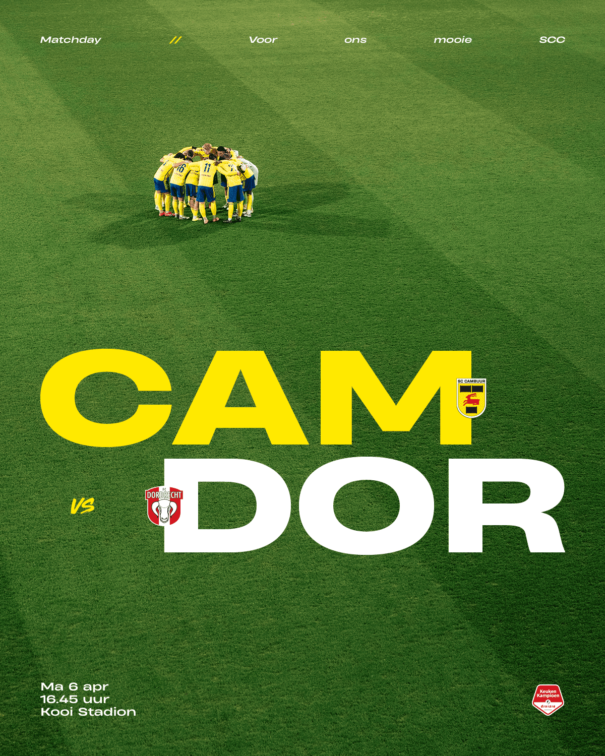 MATCHDAY: SC Cambuur – FC Dordrecht