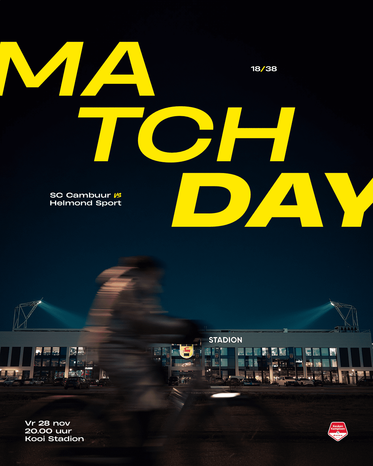MATCHDAY: SC Cambuur – Helmond Sport