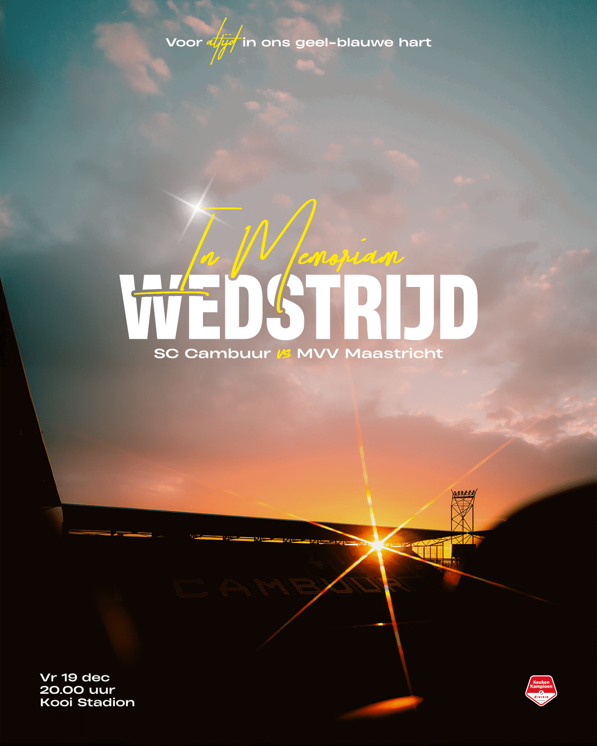 MATCHDAY: SC Cambuur – MVV Maastricht