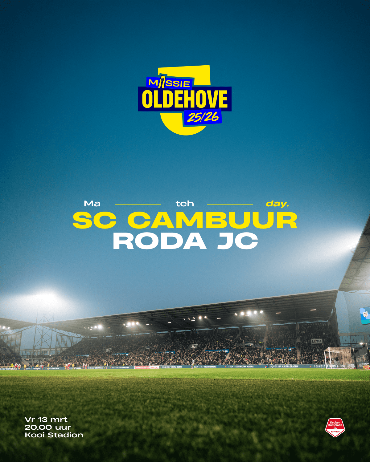 MATCHDAY: SC Cambuur – Roda JC