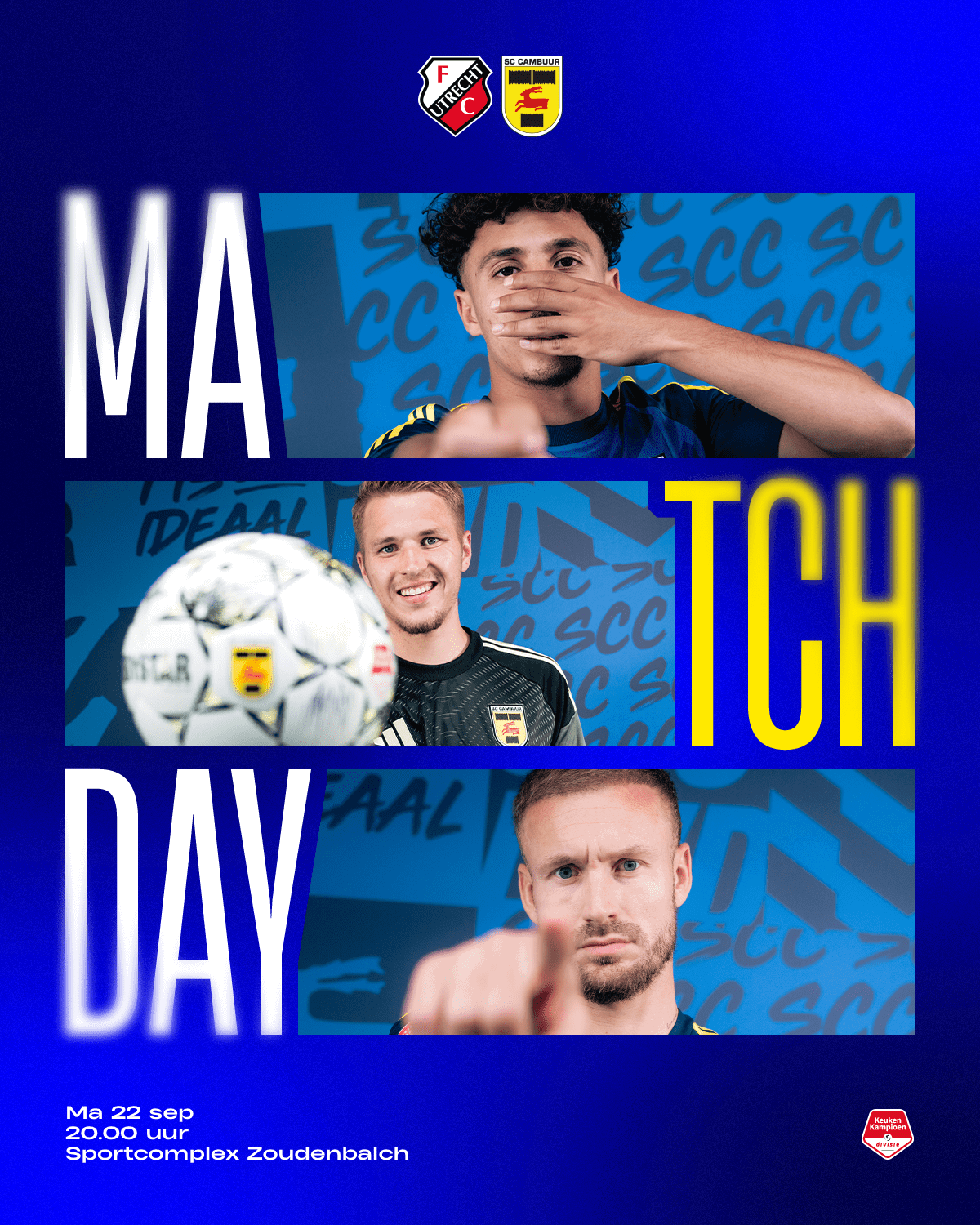 MATCHDAY: Jong FC Utrecht – SC Cambuur
