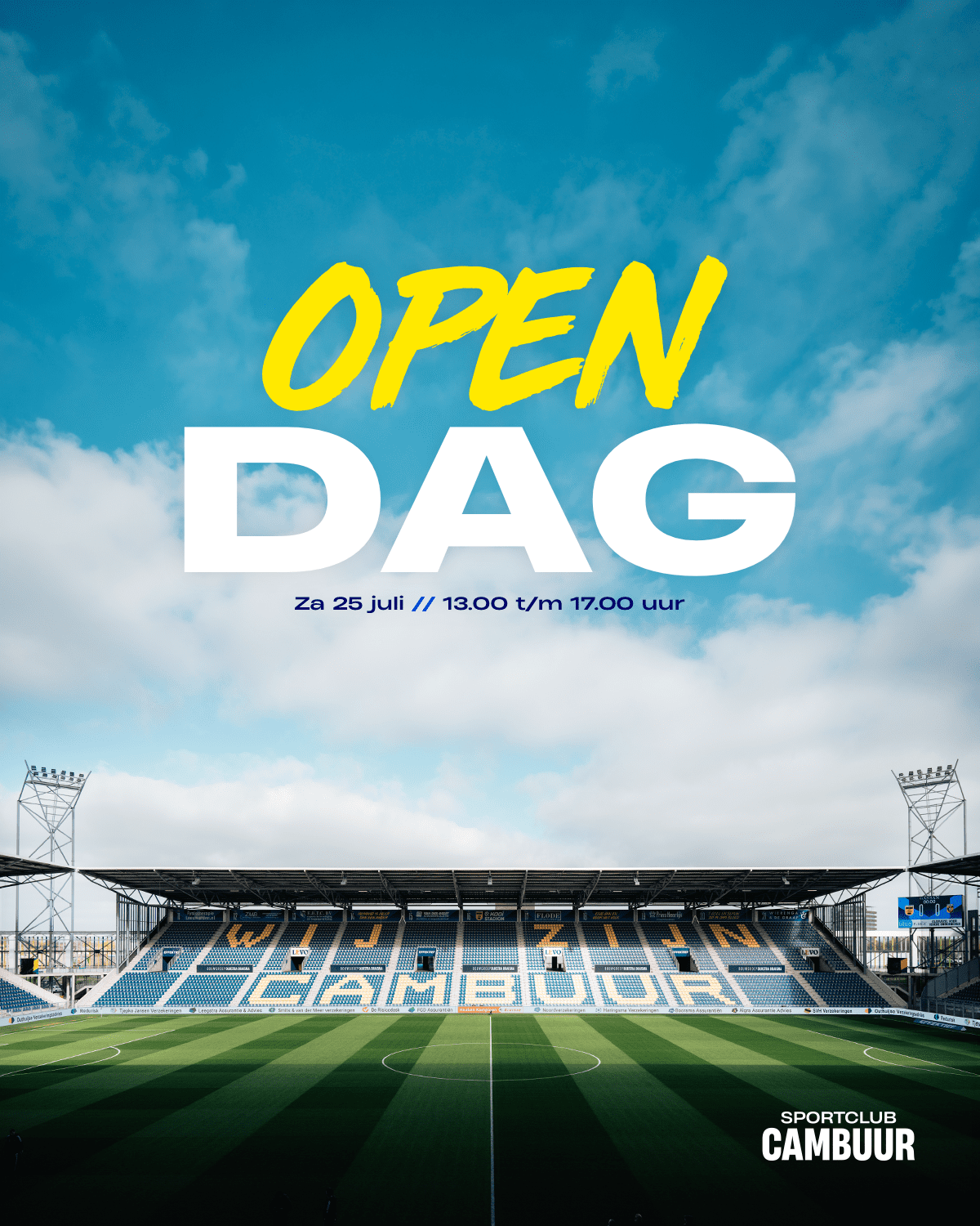 Open Dag dit jaar op zaterdag 25 juli