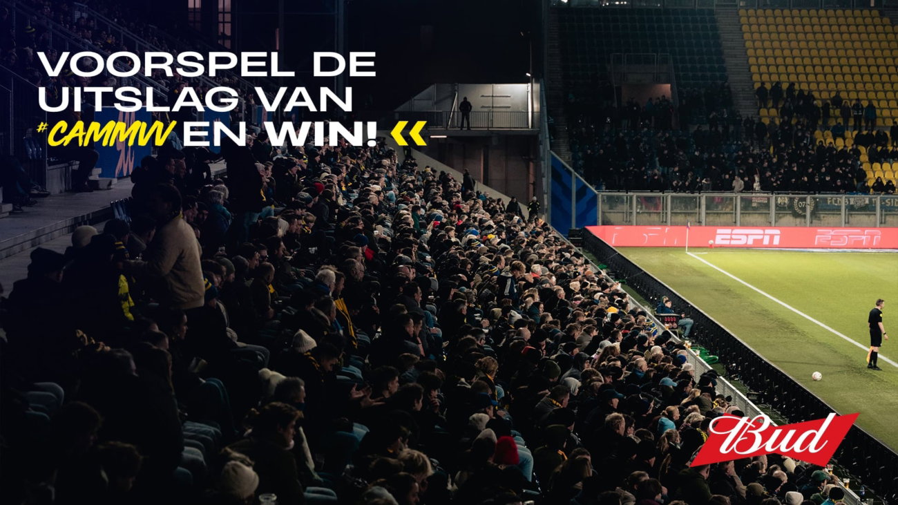 Voorspel de uitslag van SC Cambuur – MVV Maastricht en win een Bud-prijzenpakket