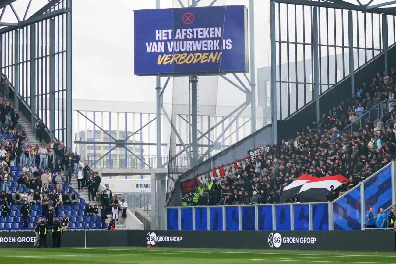 Duels VriendenLoterij Eredivisie voortaan direct gestaakt bij vuurwerkincidenten