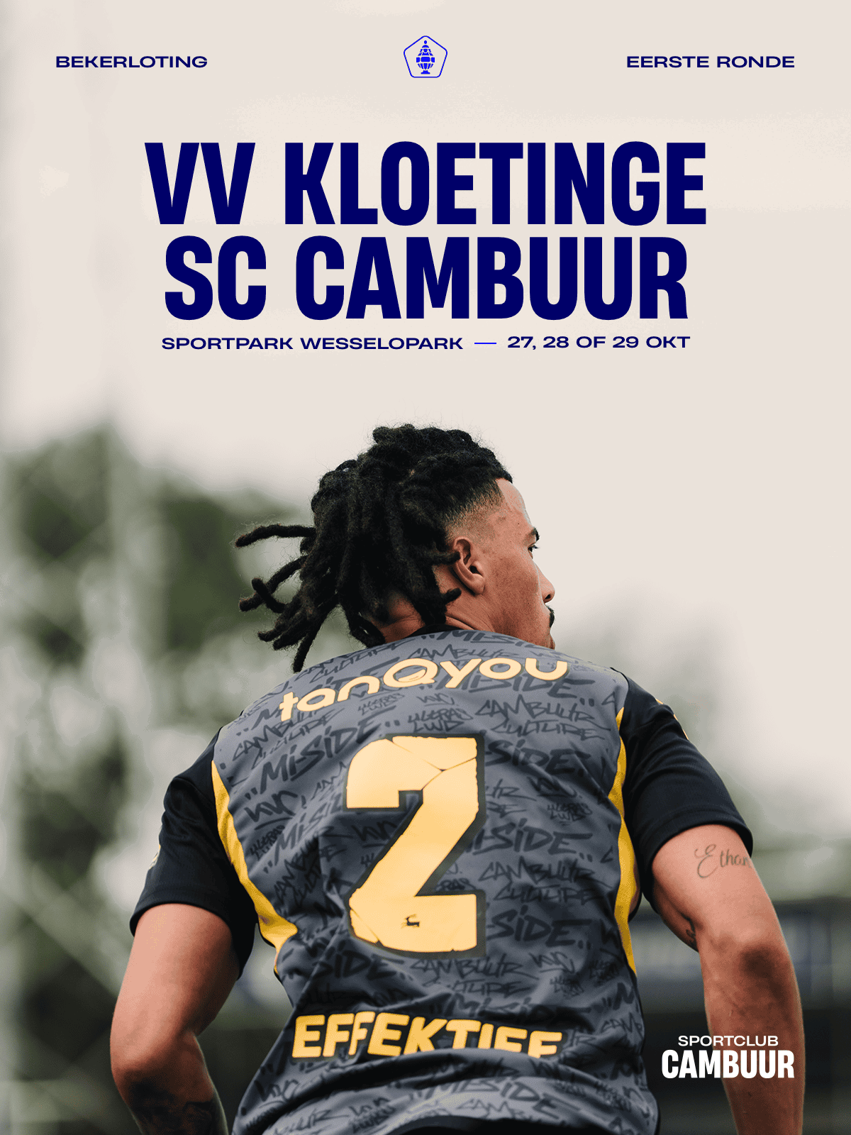 SC Cambuur treft VV Kloetinge in eerste ronde KNVB Beker