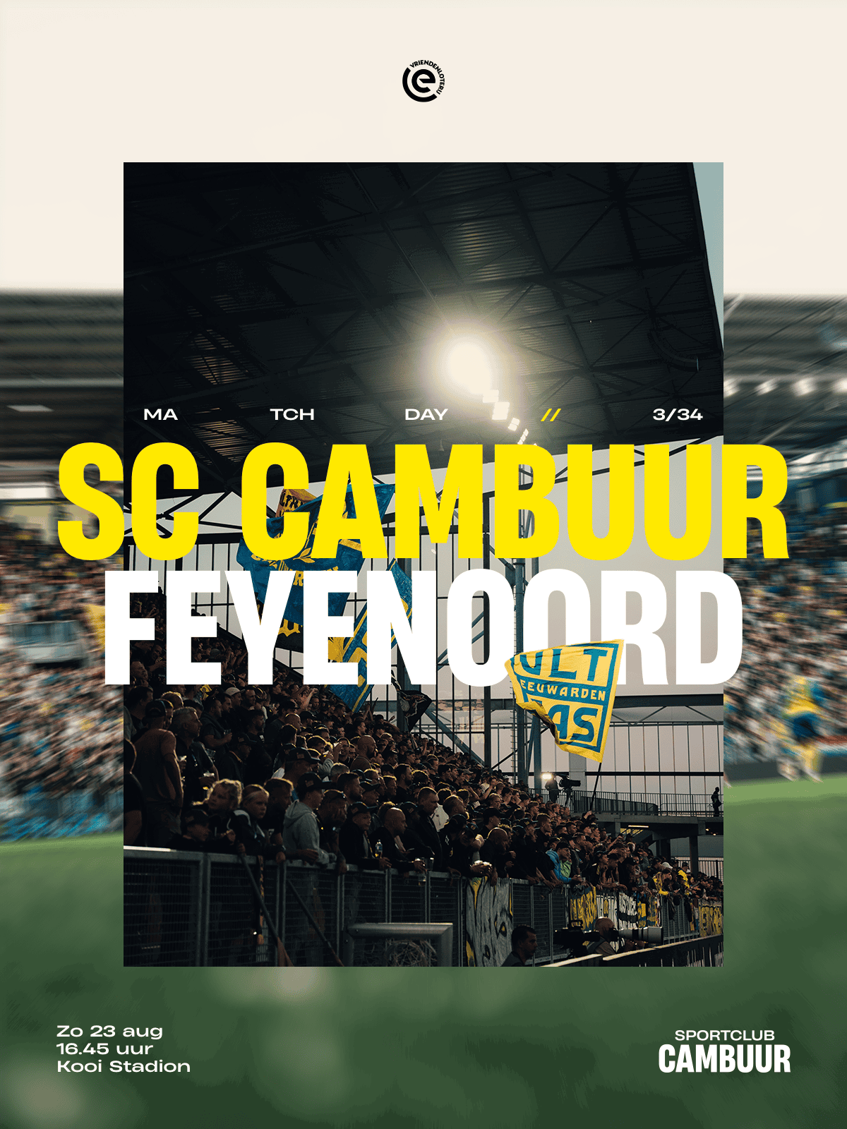 MATCHDAY: SC Cambuur – Feyenoord