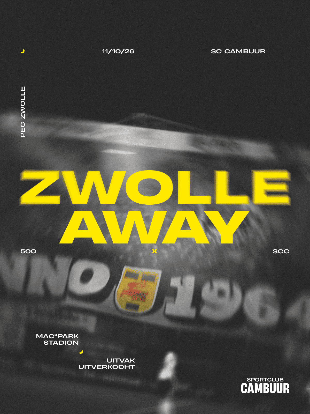 Uitvak tegen PEC Zwolle uitverkocht