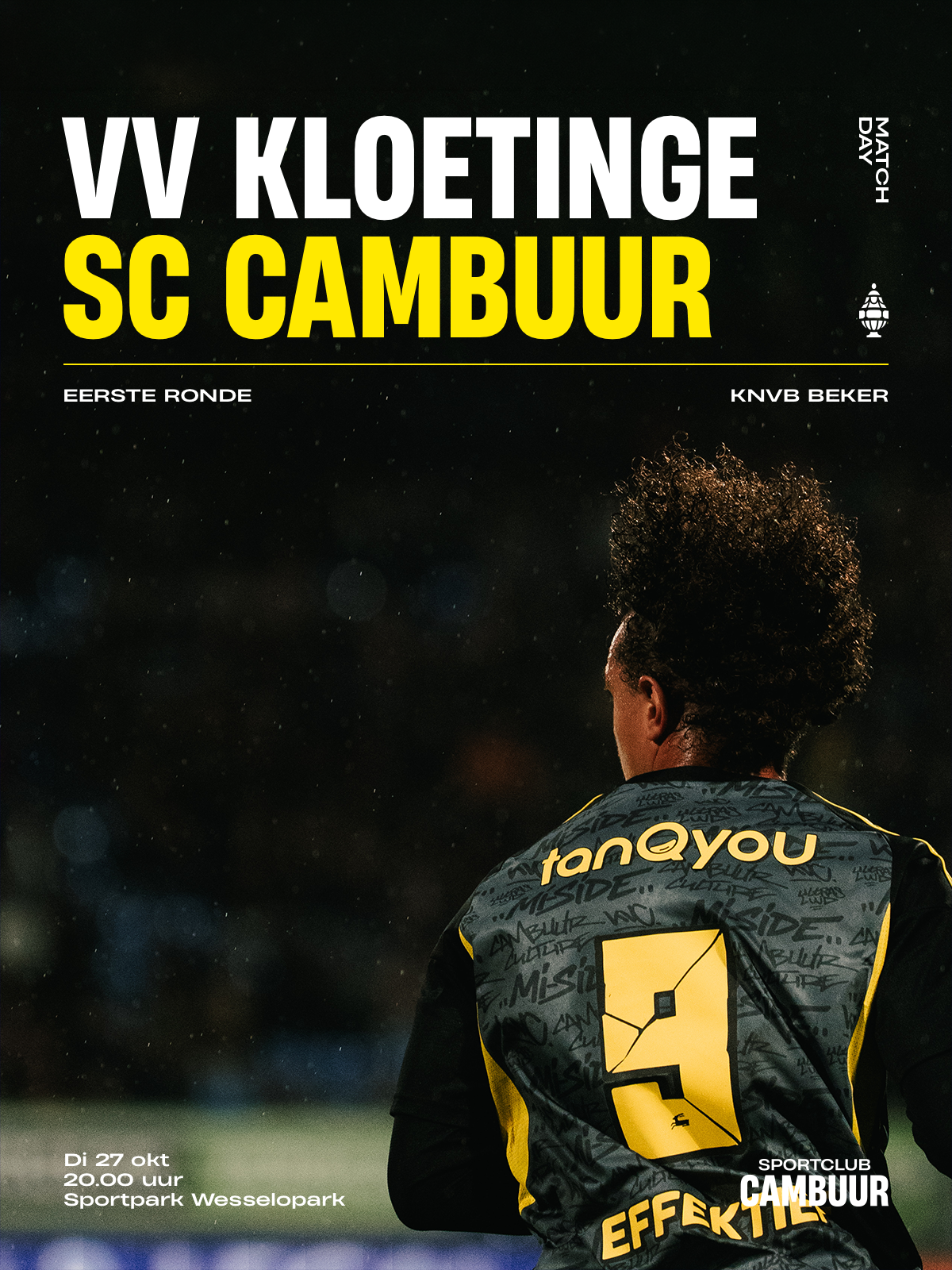 MATCHDAY: VV Kloetinge – SC Cambuur