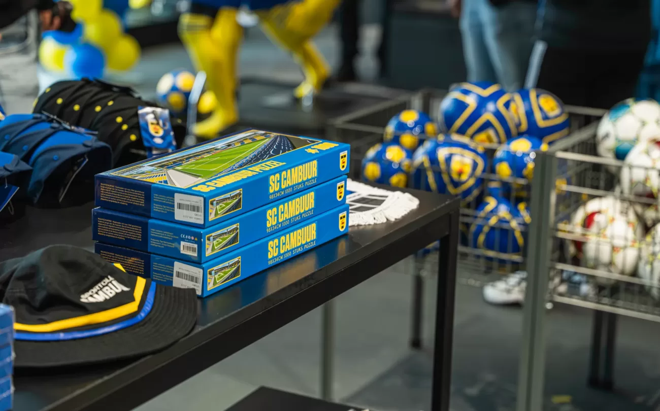 Cambuur-merchandise in de fanshop